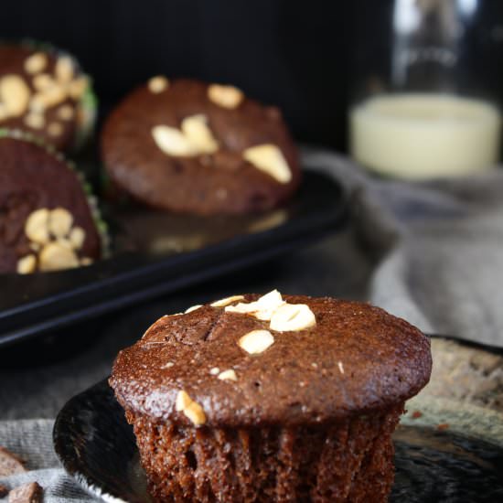 Eggless ChoChocolate Muffins Recipe