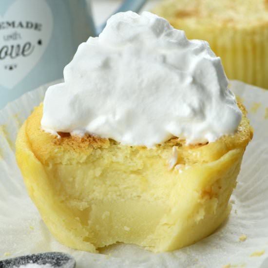 Vanilla Magic Custard Cupcakes