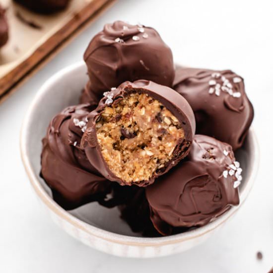 Chocolate Covered Cookie Dough Bite