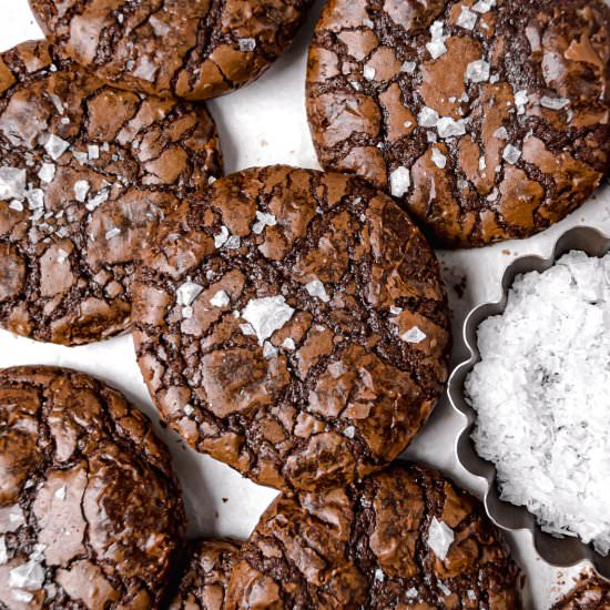 Fudgy Mocha Brownie Cookies