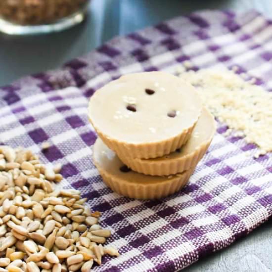 Unsweetend Tahini SUnflower Fudge