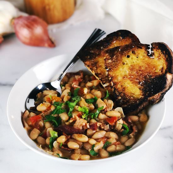 Cannellini Beans with Pancetta