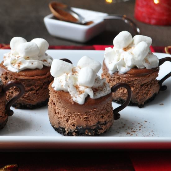 Mini Hot Chocolate Cheesecakes