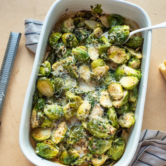 Brussels Sprouts Au Gratin