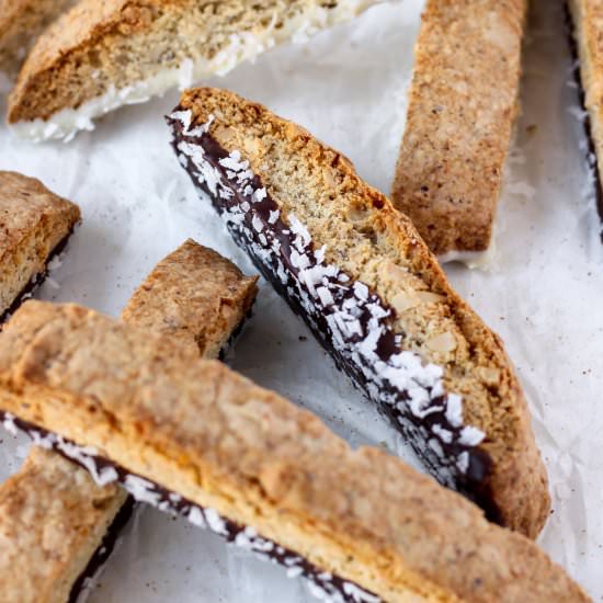 Coconut Cardamom Biscotti