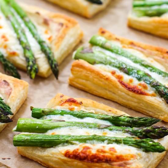 Cheesy Asparagus Tarts