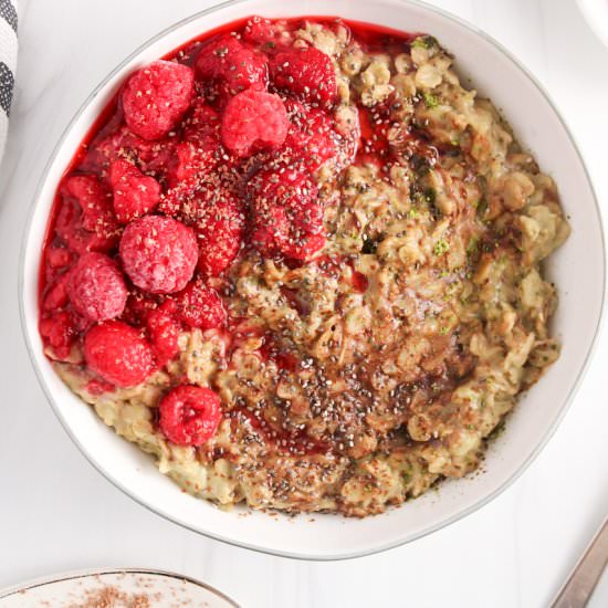 Creamy Matcha Chocolate Oatmeal