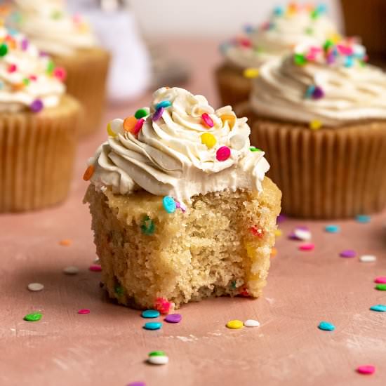 Vegan Funfetti Cupcakes