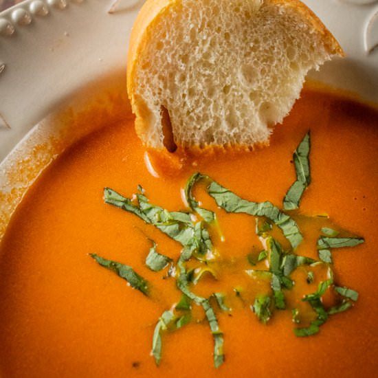 Creamy Tomato Soup with Mascarpone