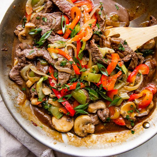 Honey Balsamic Beef Stir Fry