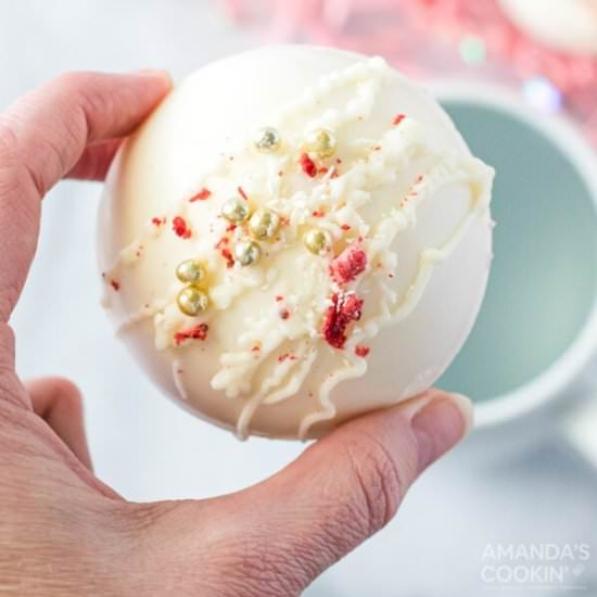 Strawberry White Chocolate Hot Coco