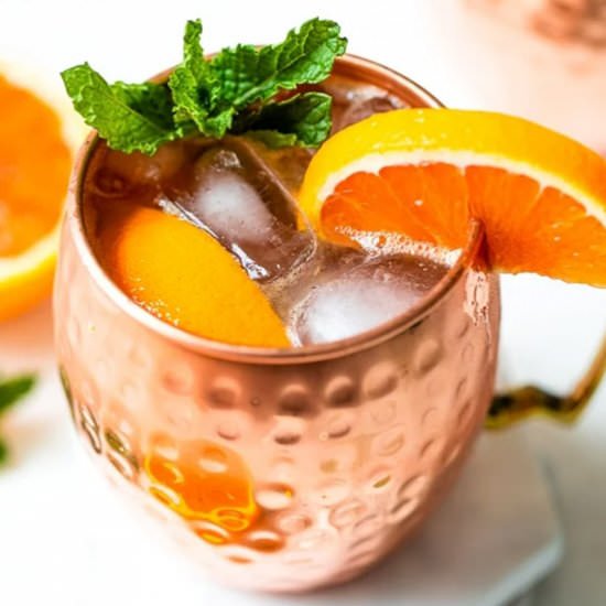 Orange Moscow Mule Mocktail