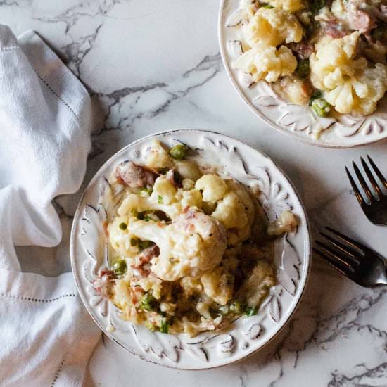 Swiss Cheese Cauliflower