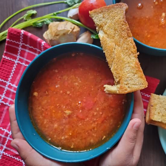 Tomato Ginger Garlic Soup