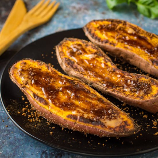 Air Fryer Baked Sweet Potatoes