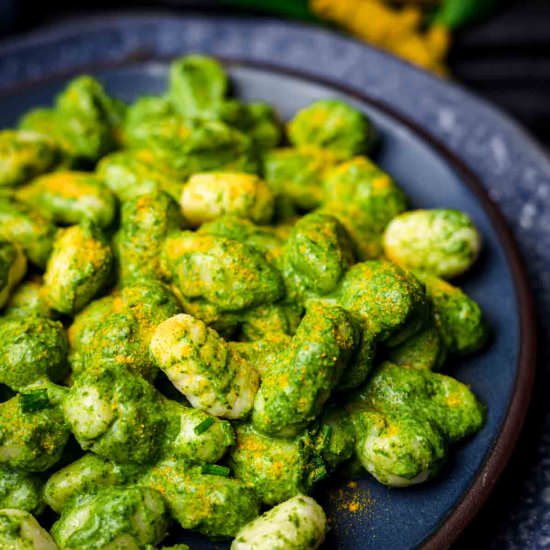 Keto Gnocchi with Fresh Spinach
