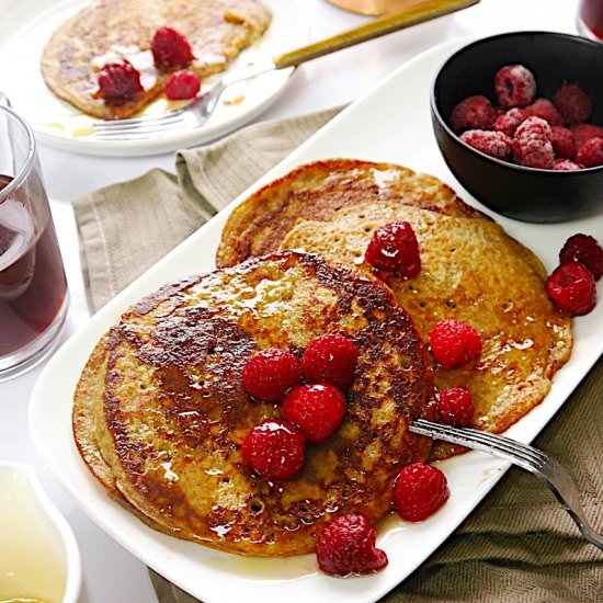 Banana Oatmeal Gluten Free Pancakes