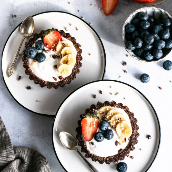 Chocolate Granola Tarts