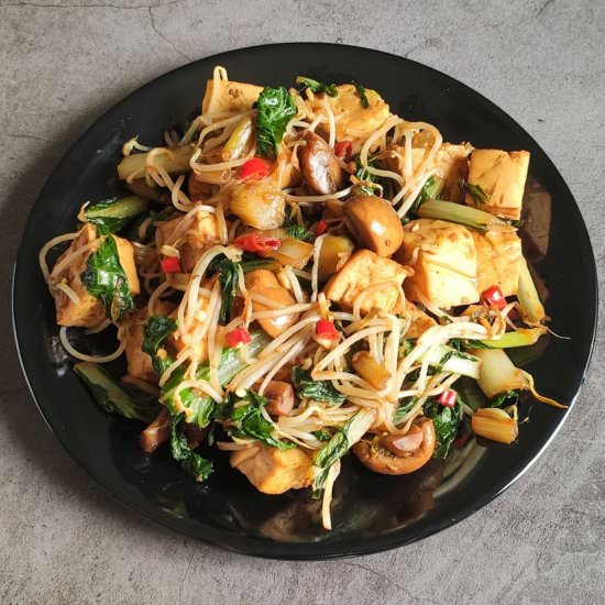 Stir fried tofu