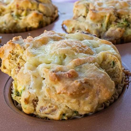 GF Zucchini Bacon And Cheese Muffin