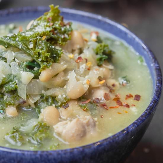 White Bean & Kale Soup with Chicken