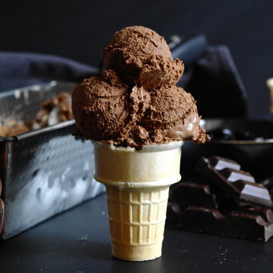 chocolate prune whiskey ice cream