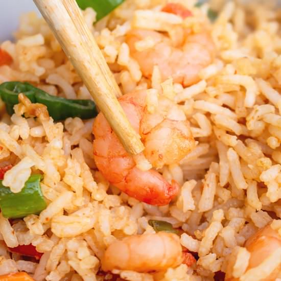 Fried Rice with shrimps