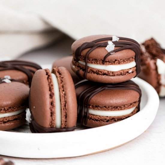 Chocolate Macarons