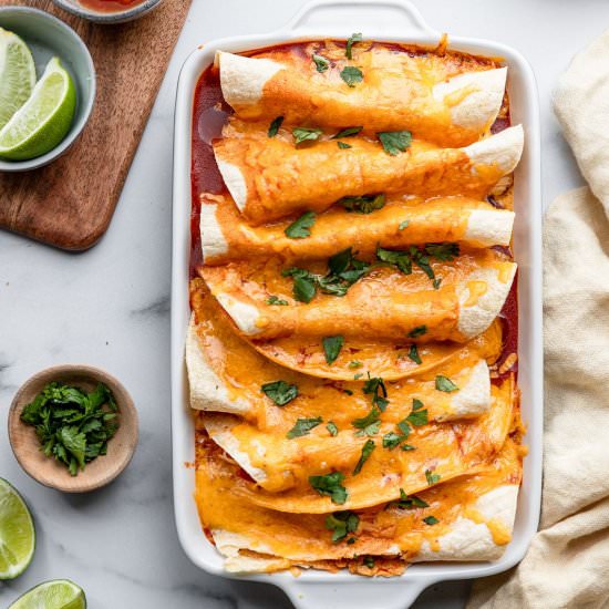 Instant Pot Chicken Enchiladas