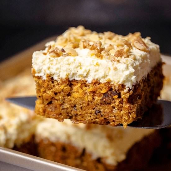 Eggless Carrot Cake