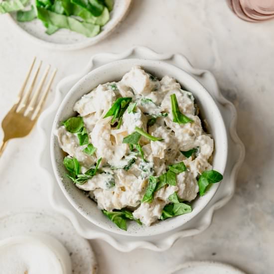 Spinach Artichoke Chicken Salad
