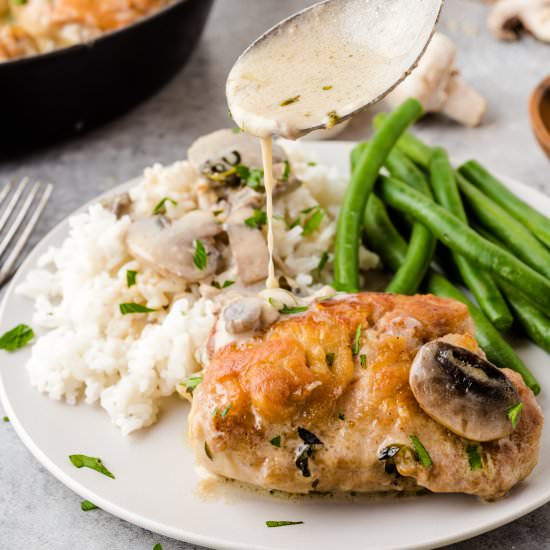 Creamy Mushroom Chicken Thighs