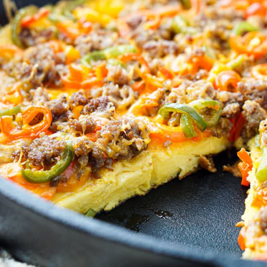 Low Carb Breakfast Pizza