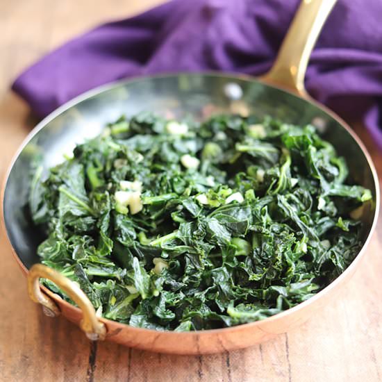 Sauteed kale with garlic