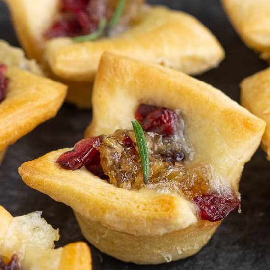 Baked Cranberry Brie Bites