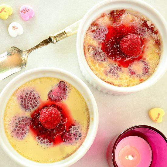Easy Raspberry Custard