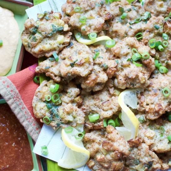 the best shrimp & zucchini fritters