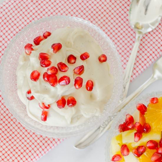 Fruit with Brown Sugar Cream