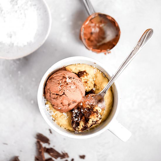 Tahini Chocolate Mug Cake