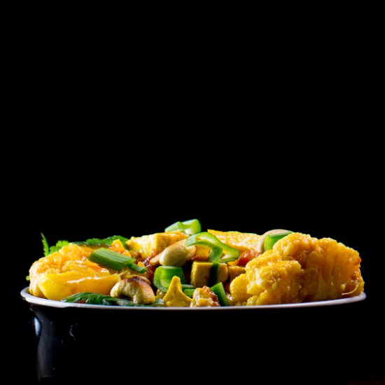 Tofu and cauliflower curry