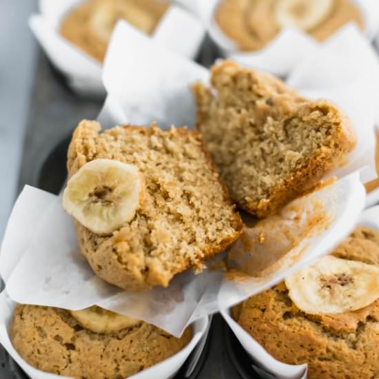 Banana Biscoff Muffins