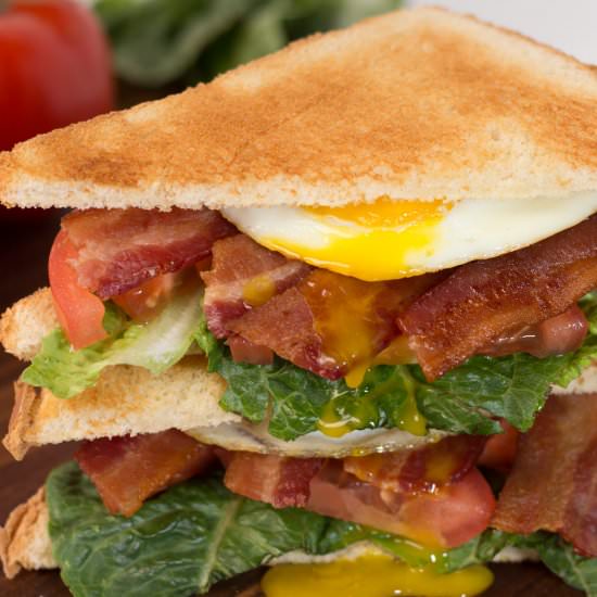 BLT Sandwiches with Fried Eggs