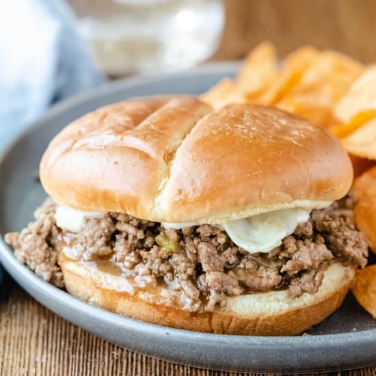 Instant Pot Philly Sloppy Joe