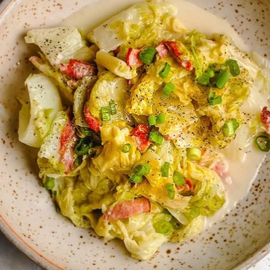 Creamed Chinese Napa Cabbage