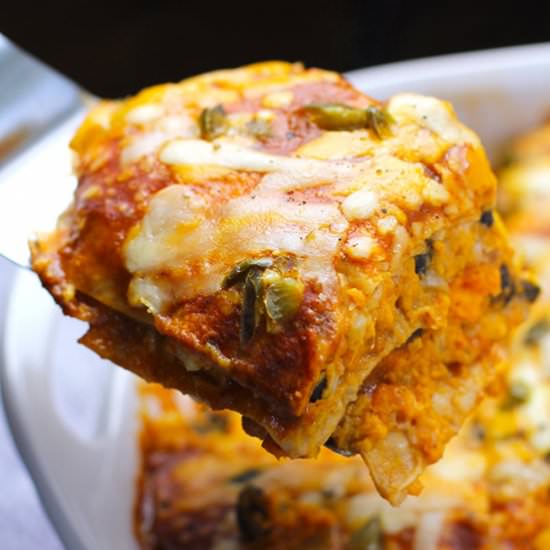 Sweet Potato Enchilada Casserole