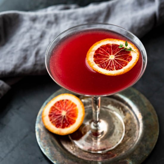 Blood Orange Martini