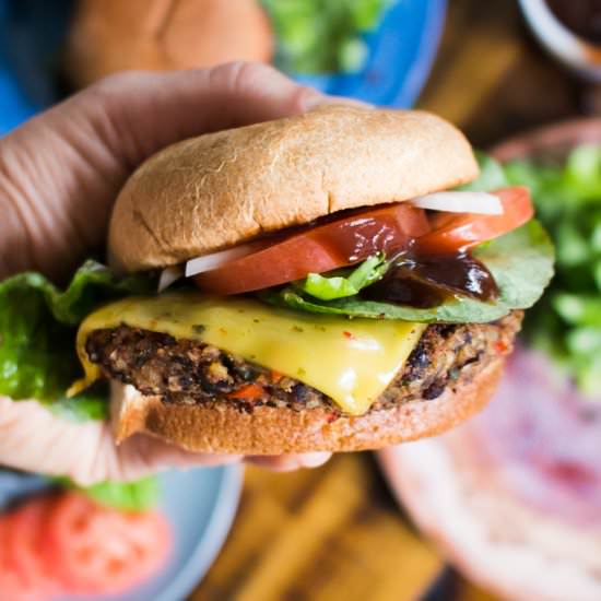 Black Bean & Quinoa Burger