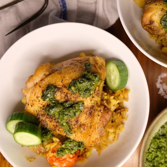 Middle Eastern Chicken And Rice