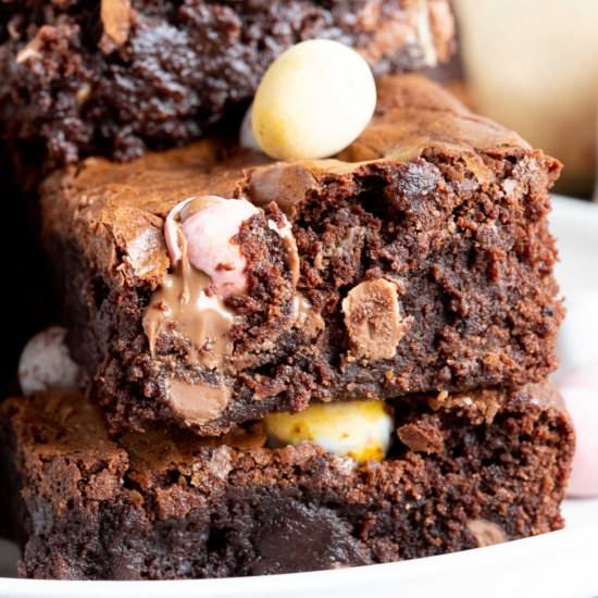 Mini Egg Brownies