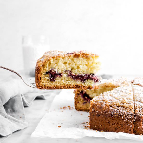 Blueberry Cream Cheese Coffee Cake